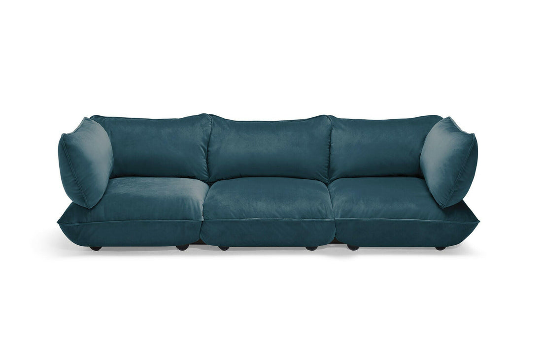 Fatboy sumo sofa grand velvet recycled petrol Bedtime.no.