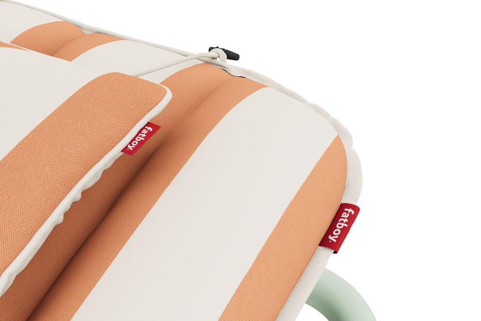 Fatboy sunbun solseng mist green / stripe orange