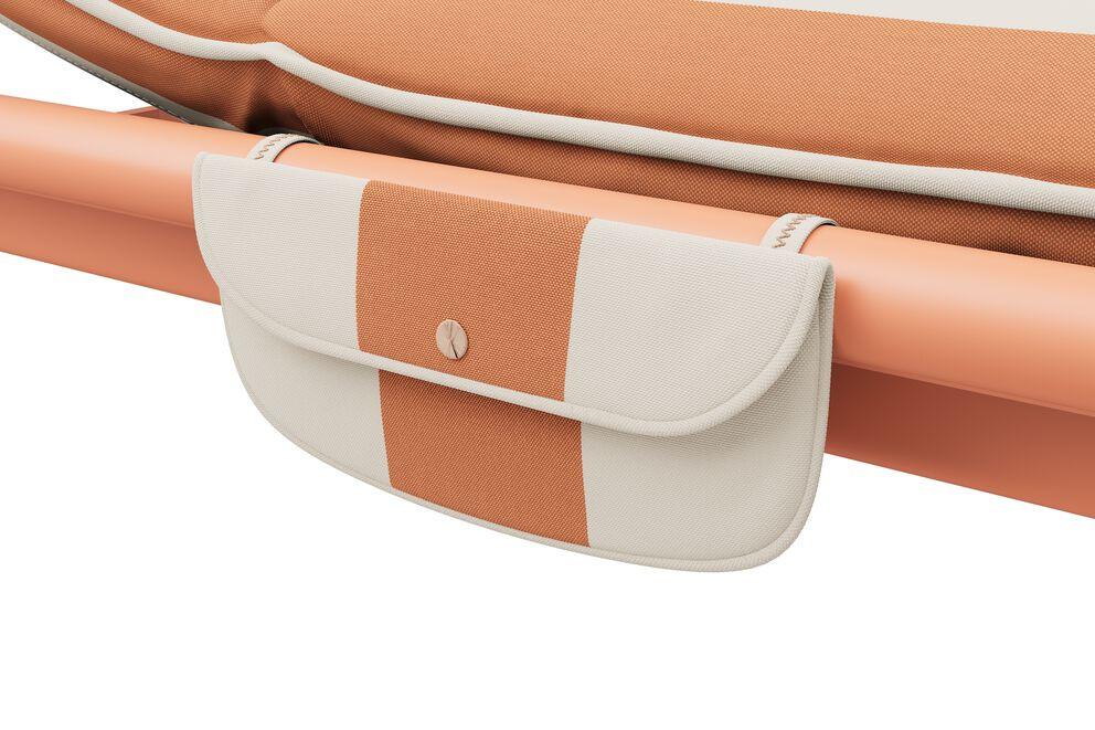 Fatboy sunbun solseng terracotta / stripe orange