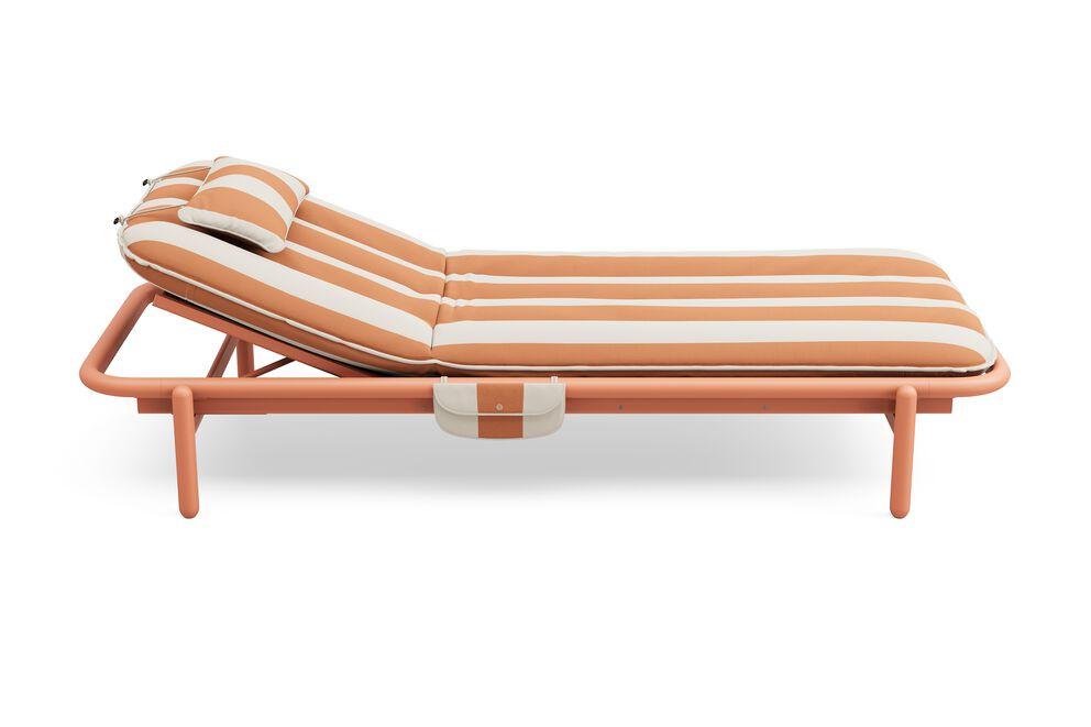 Fatboy sunbun solseng terracotta / stripe orange