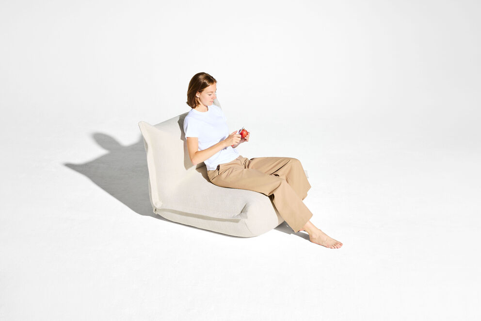 Fatboy Stol the BonBaron Slim Boucle Recycled creme