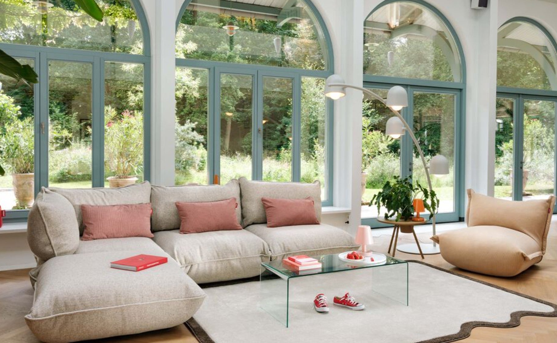 Utstillingsmodell Fatboy Lampe Big Lebow light grey