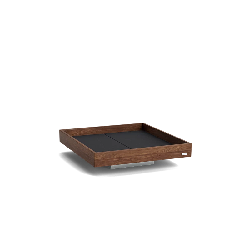 Hällsö Walnut 180×200 fra Carpe Diem Beds – illustrasjon, madrass og tilbehør velges separat