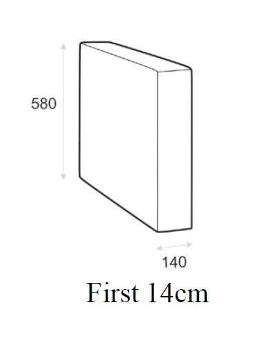 Hovden First armlene 14 cm