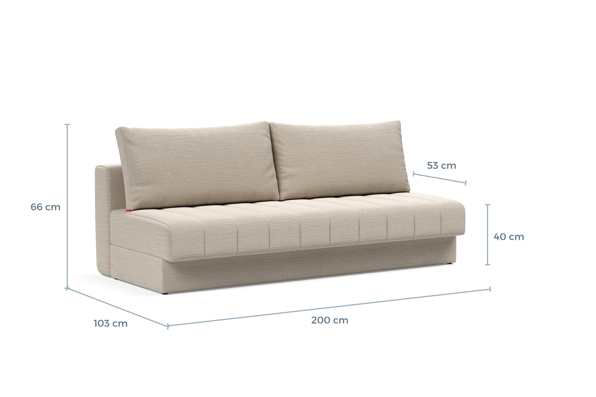 Måltegning av Akello i sofaform – måltegning