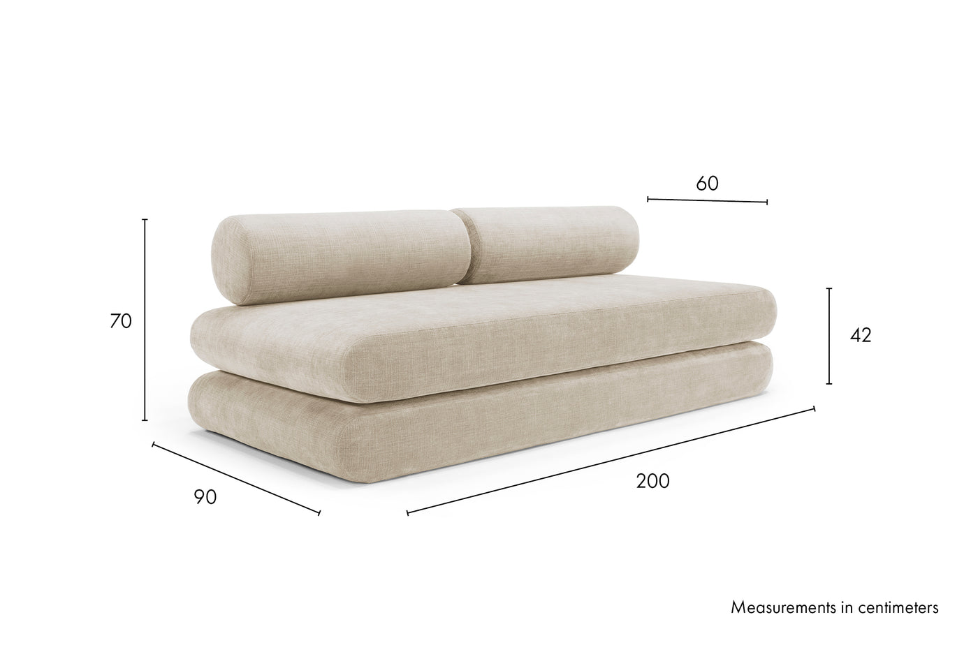 Måltegning Daybed Circlus med rygg – daybed – måltegning
