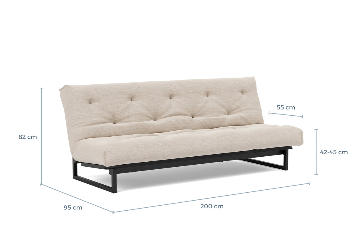 Måltegning av Fraction 120 cm i sofaform – måltegning
