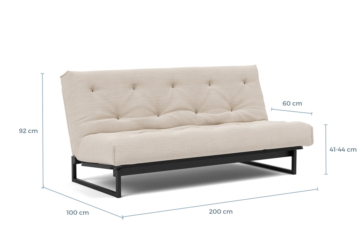 Måltegning av Fraction 140 cm i sofaform – måltegning