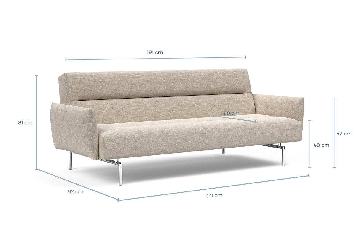 Måltegning av Jillis med armlener i sofaform – måltegning