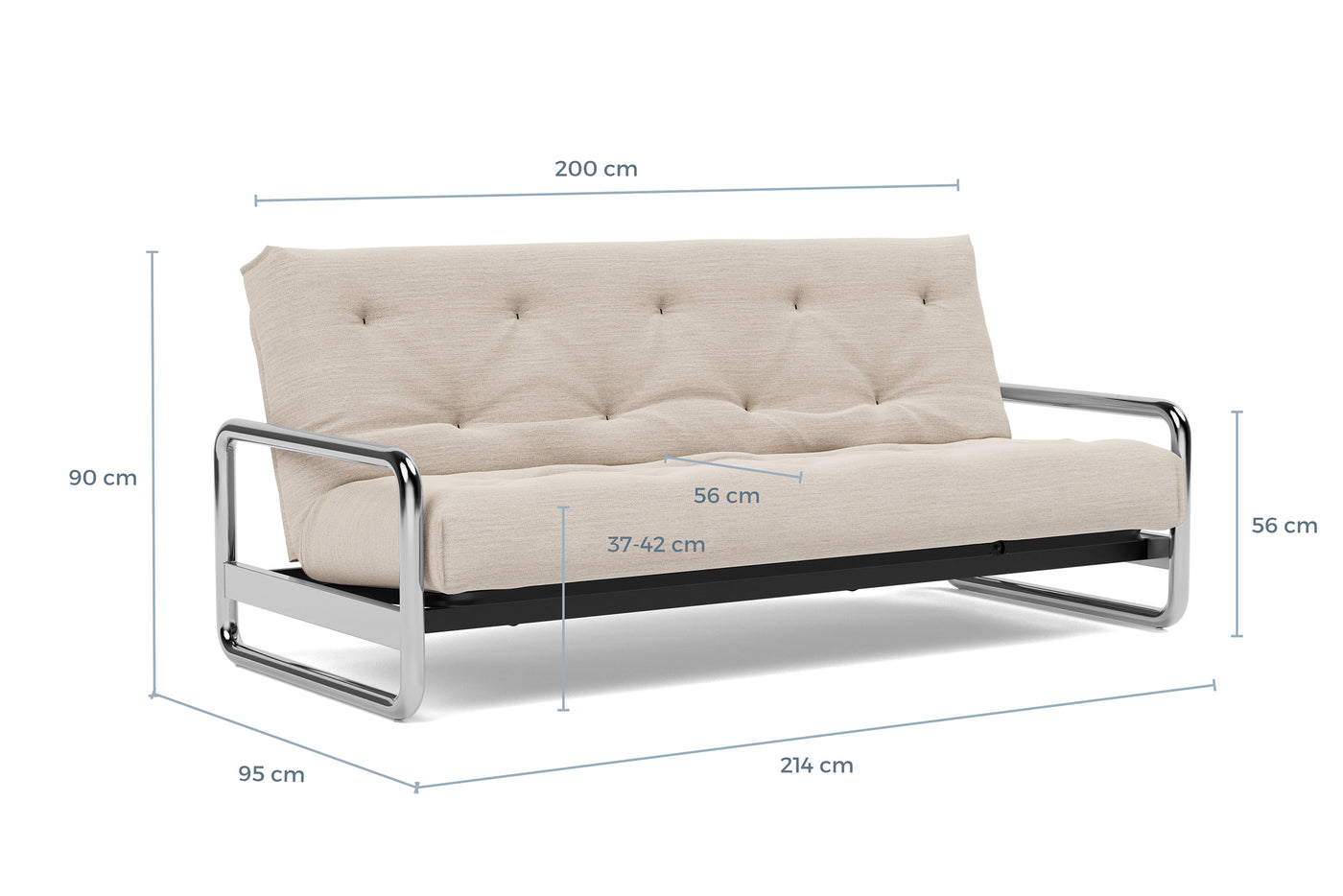Måltegning av Lomira i sofaform – måltegning