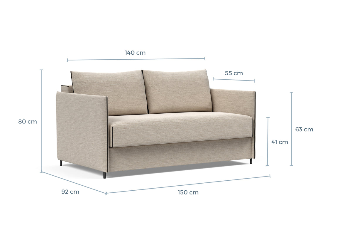Måltegning av Luoma i sofaform – måltegning