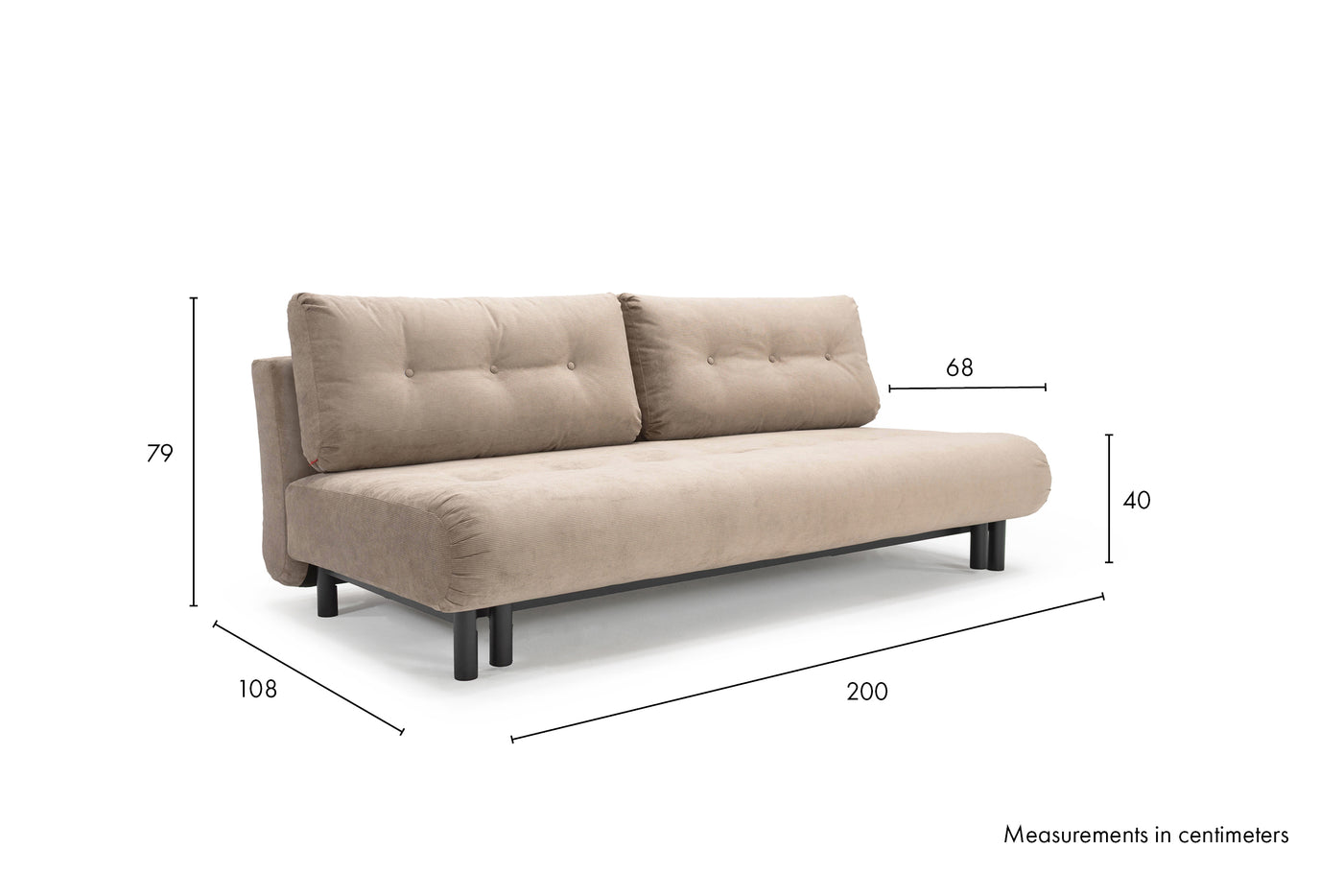 Måltegning av Nabli i sofaform – måltegning