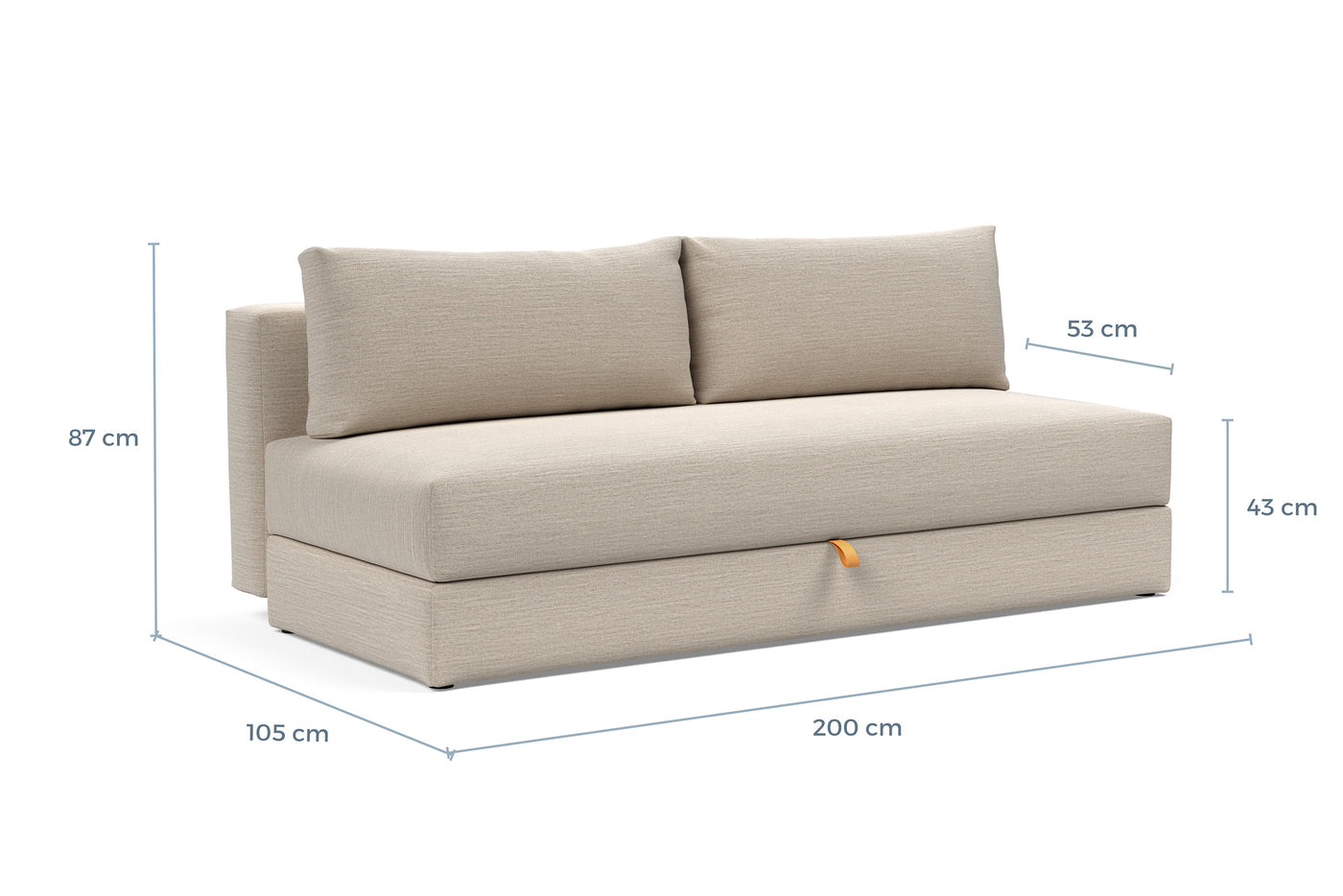 Måltegning av Osvald i sofaform – måltegning