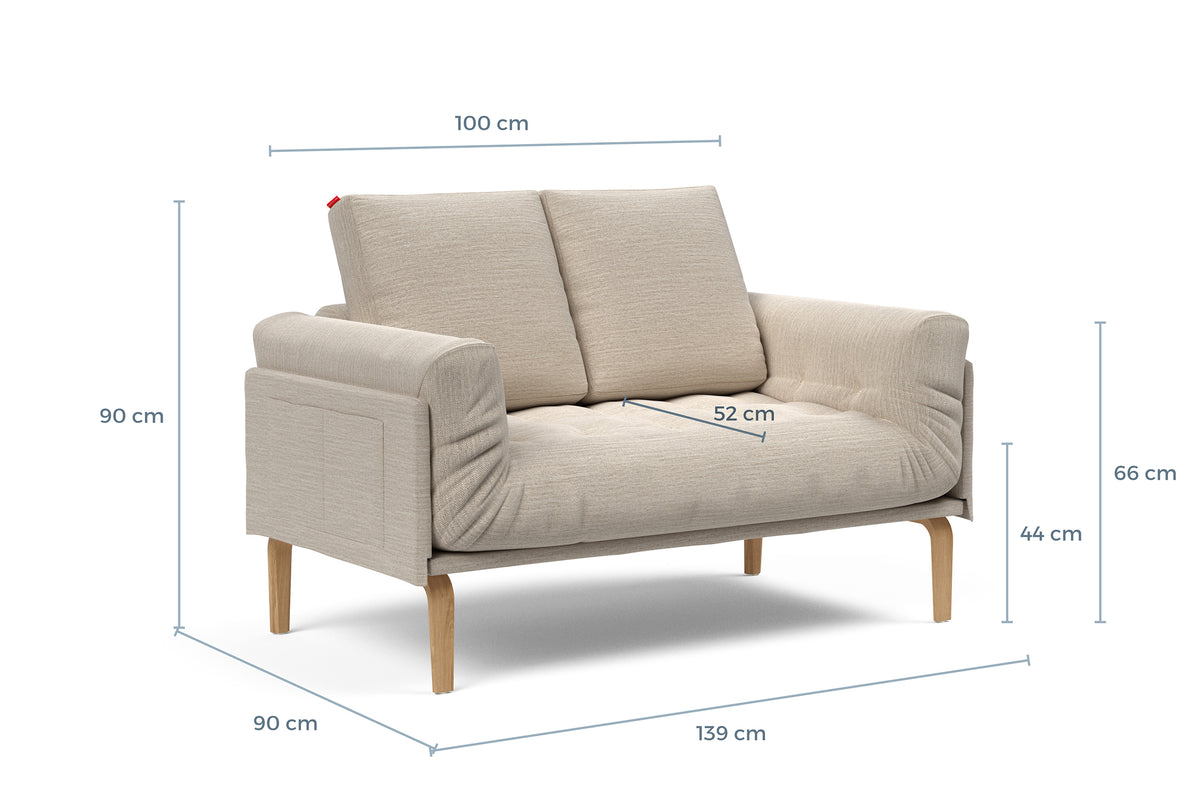 Måltegning Daybed Rollo Bow – sofa – måltegning