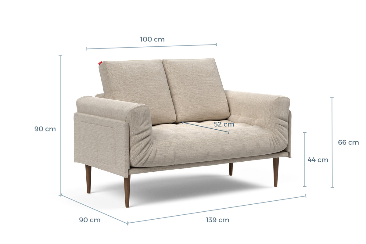 Måltegning Daybed Rollo Styletto – sofa – måltegning