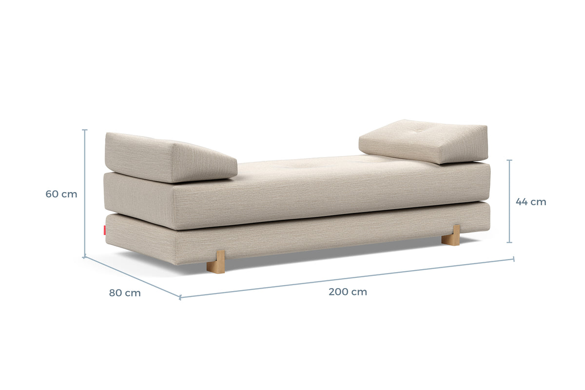 Måltegning Daybed Sigmund Eik – sofa – måltegning