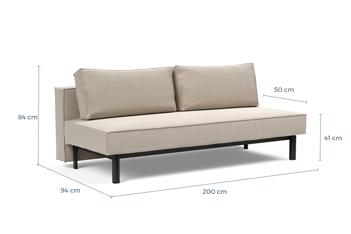 Måltegning av Sly i sofaform – måltegning