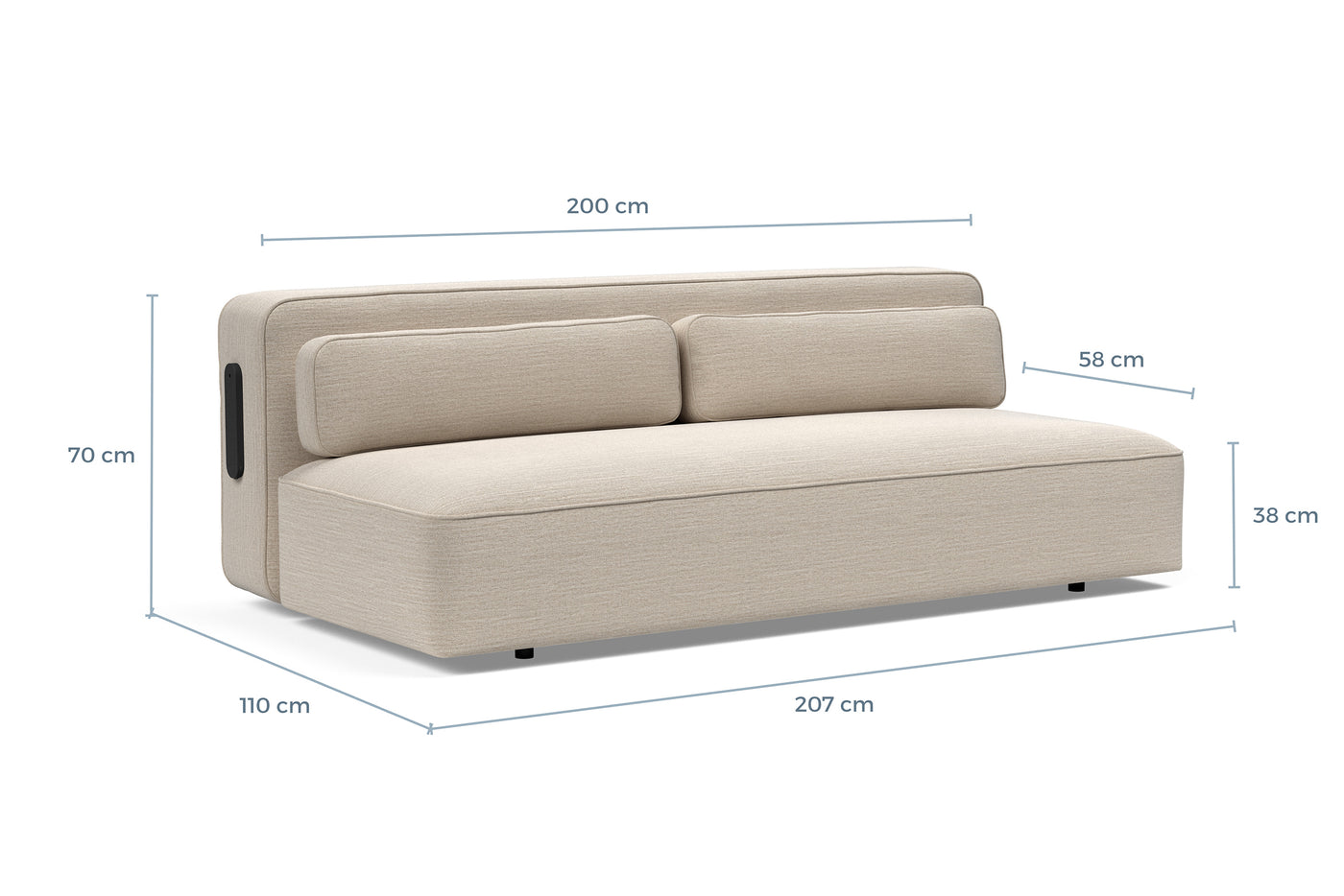 Måltegning av Yonata i sofaform – måltegning