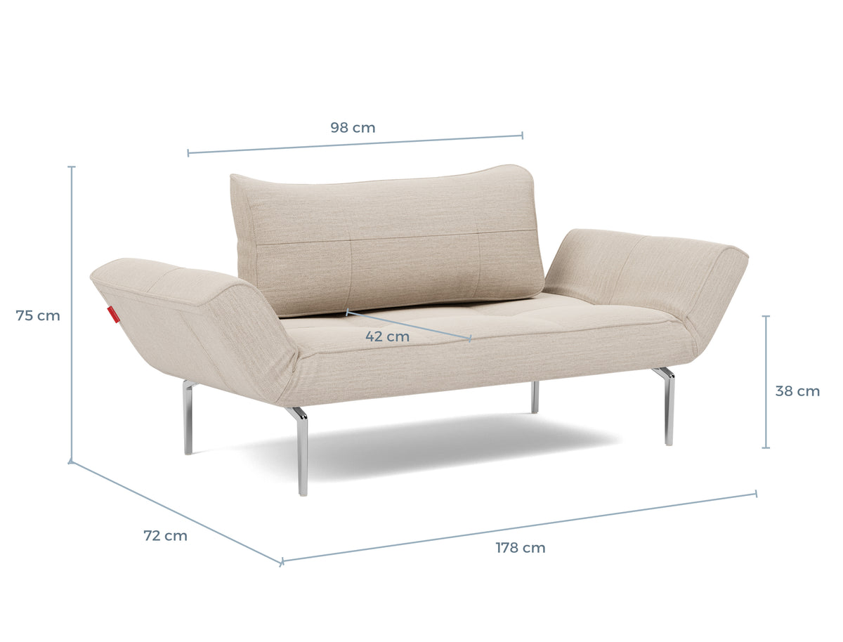 Måltegning Daybed Zeal Straw – sofa – måltegning