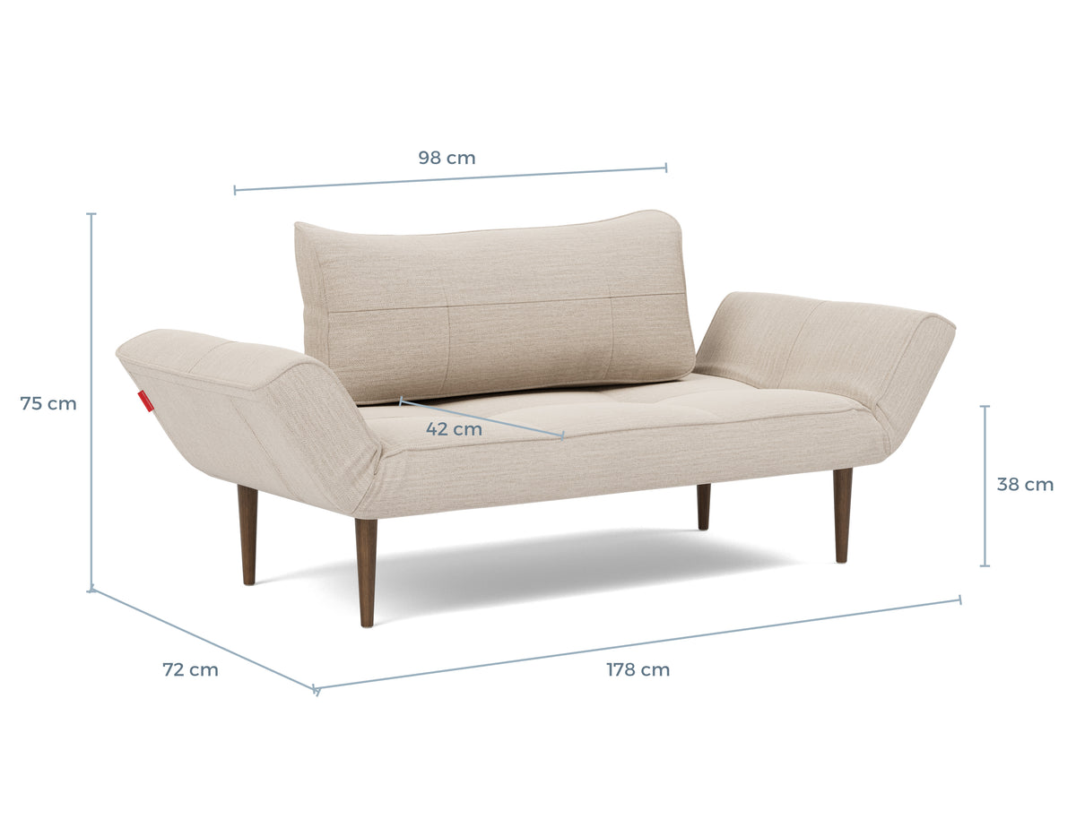 Måltegning Daybed Zeal Styletto – sofa – måltegning