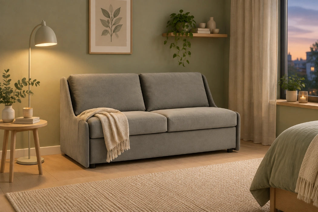 Hovden mysofabed compact i lun gjesteromslounge