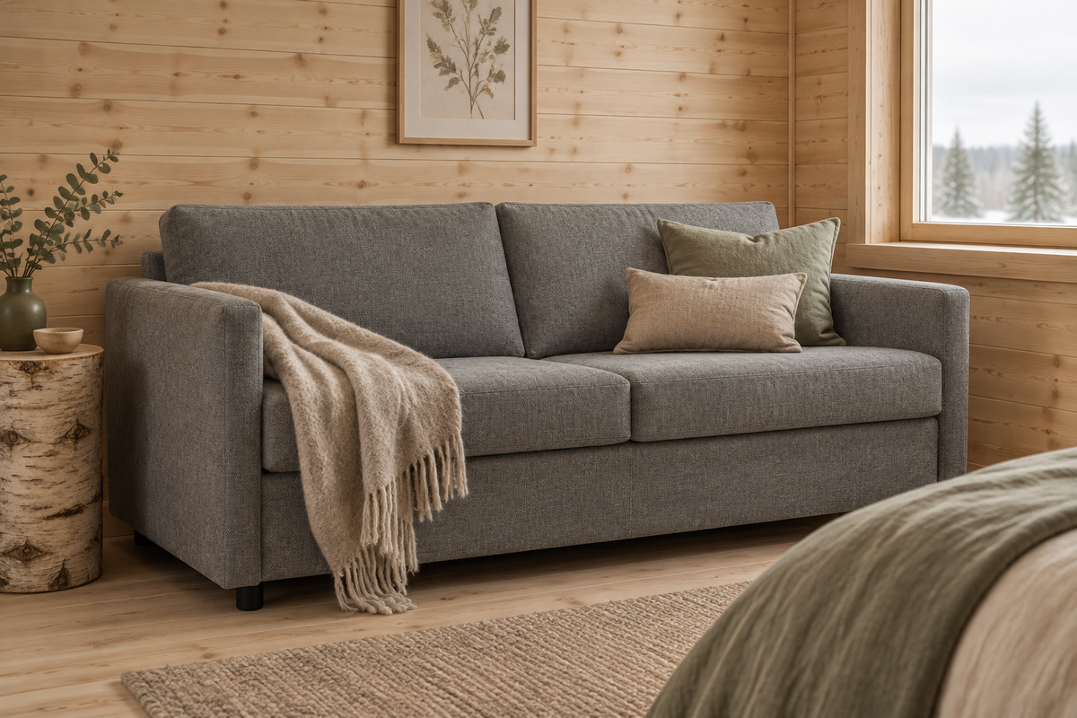 Hovden mySOFABED Savoy 140 i lun nordisk hytte