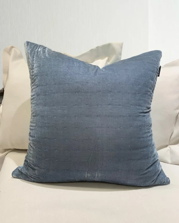 Silkevelour putetrekk Turquoise 60×60 cm Bedtime.no.