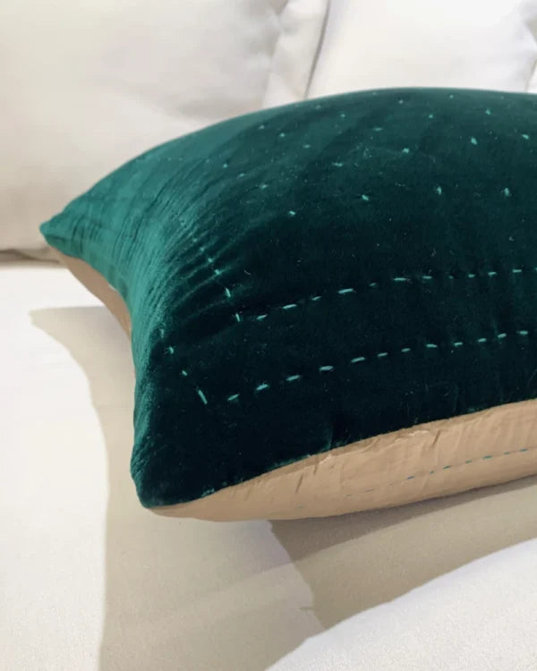 Silkevelour putetrekk Ivy Green 60×60 cm Bedtime.no.