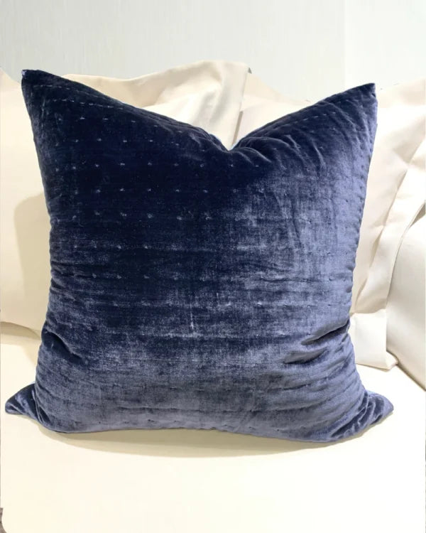 Silkevelour putetrekk Oxford Blue 60×60 cm