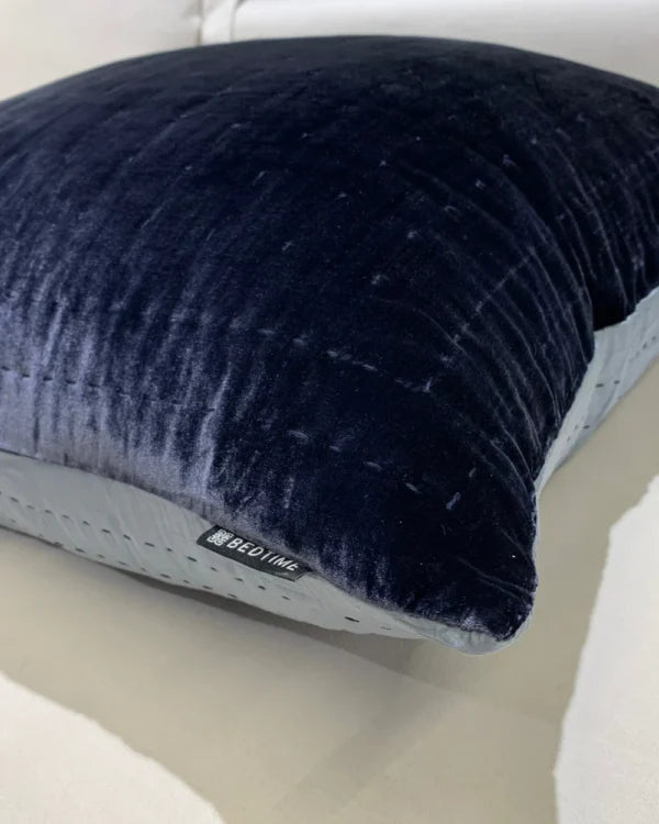 Silkevelour putetrekk Oxford Blue 60×60 cm