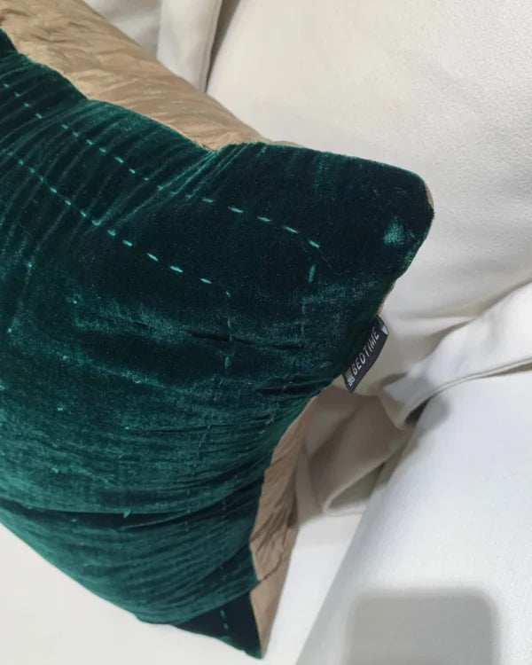 Silkevelour putetrekk Ivy Green 60×60 cm Bedtime.no.