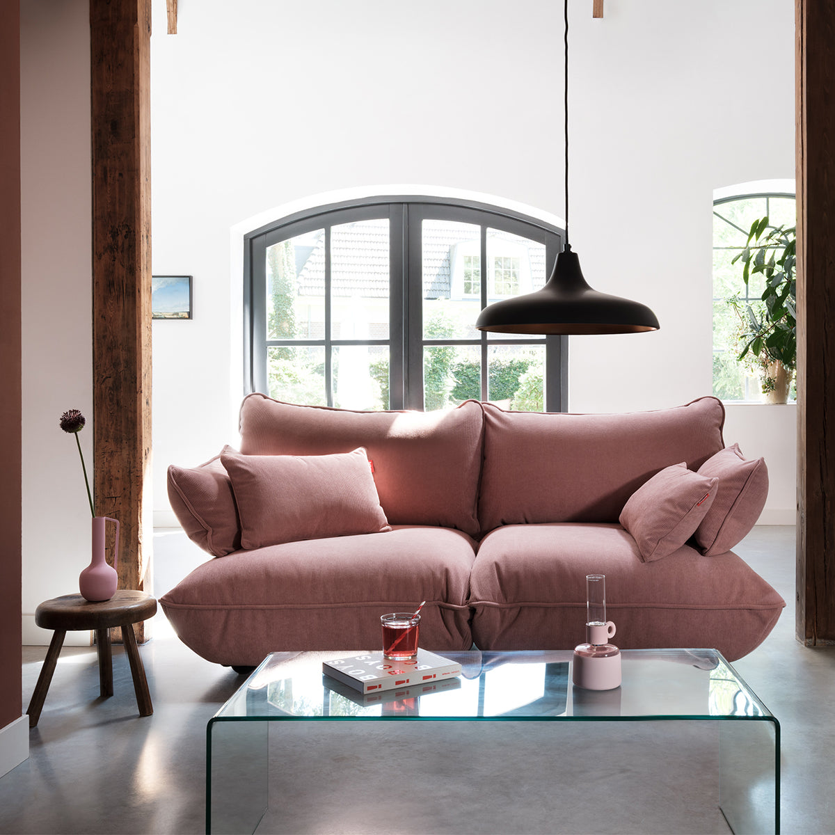 Fatboy Sumo Cord Soft Pink – miljøbilde