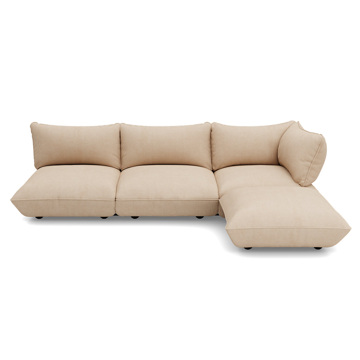 Fatboy Sumo Corner Sofa Cord beige – høyrevendt, bilde 1