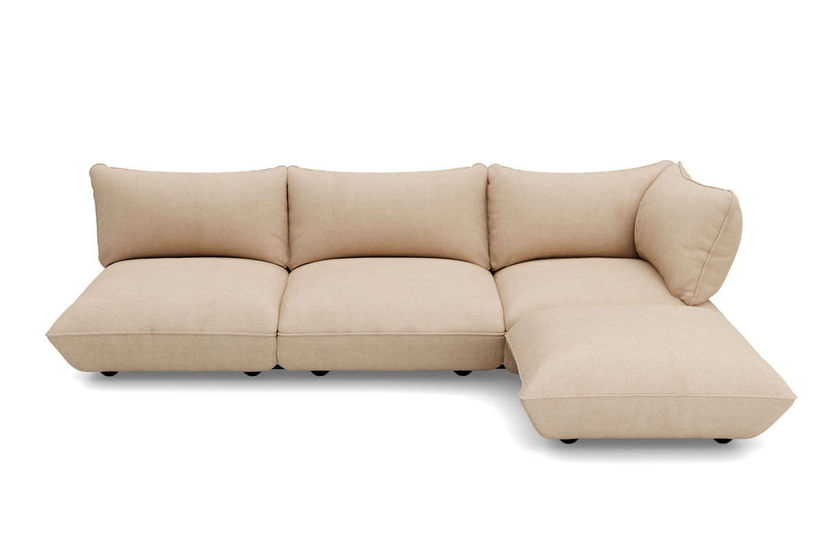 Fatboy Sumo Corner Sofa Cord beige – høyrevendt, bilde 2