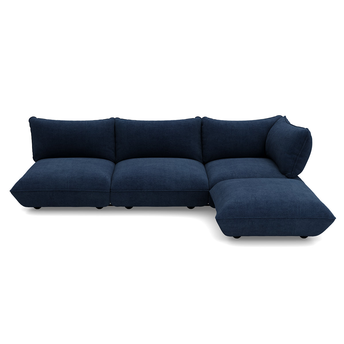 Fatboy Sumo Corner Sofa Cord deep-blue – høyrevendt, bilde 1