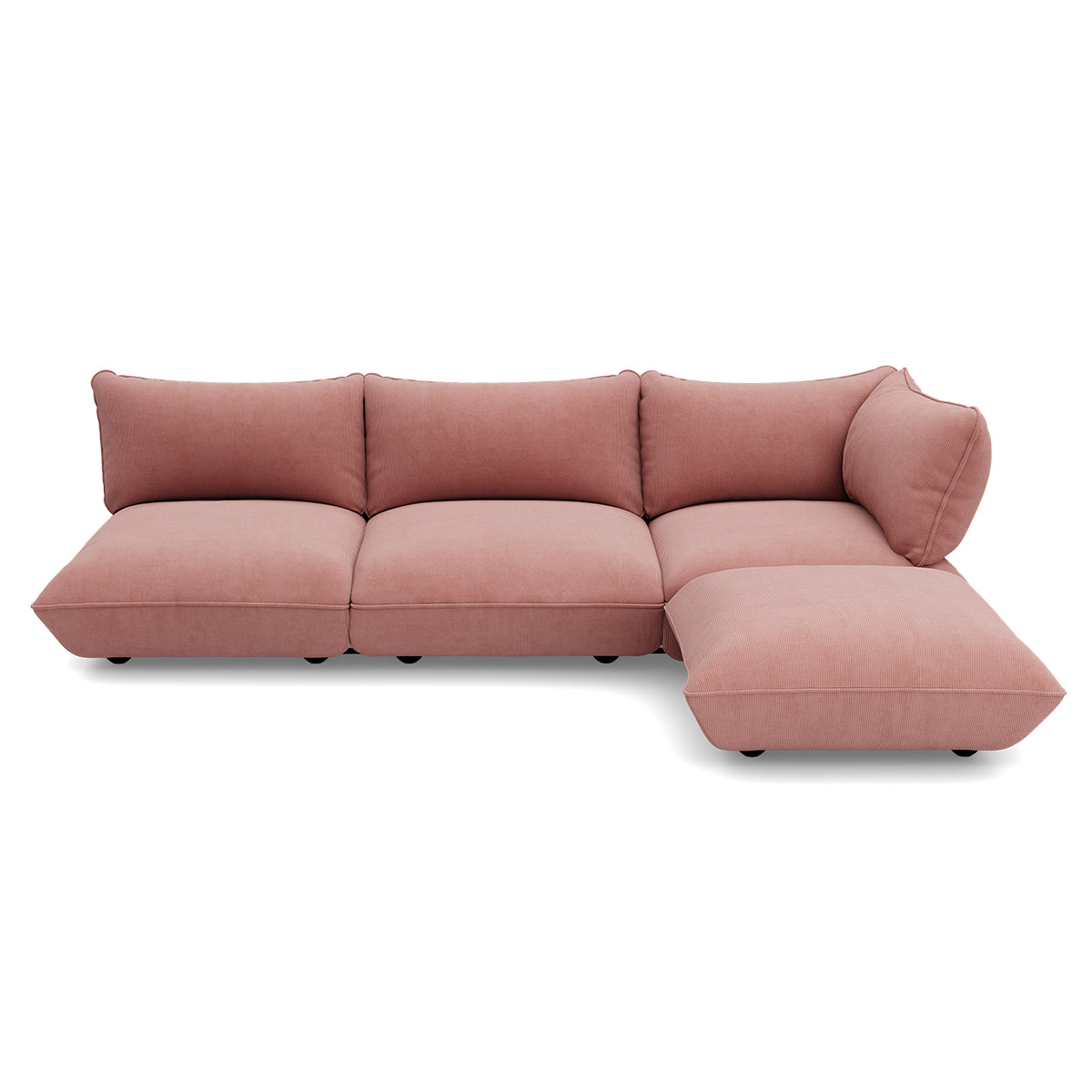 Fatboy Sumo Corner Sofa Cord soft-pink – høyrevendt, bilde 1