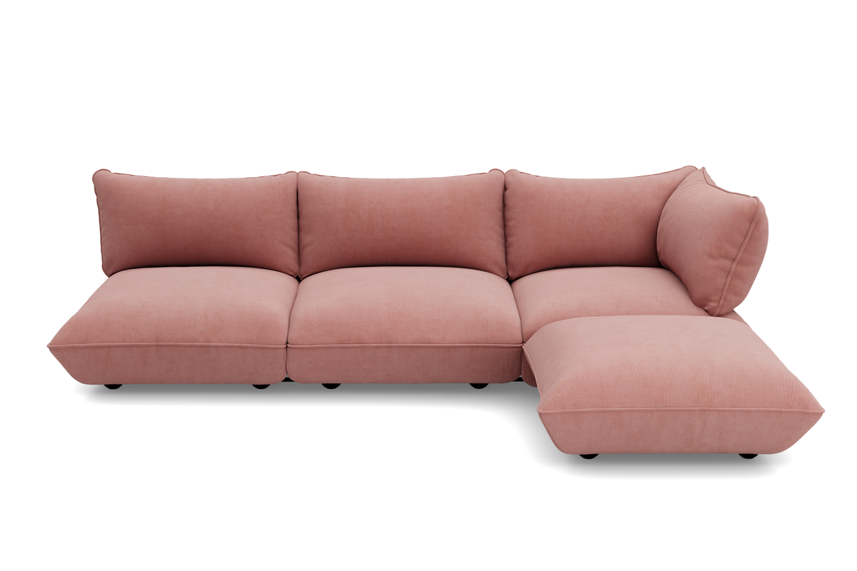 Fatboy Sumo Corner Sofa Cord soft-pink – høyrevendt, bilde 2