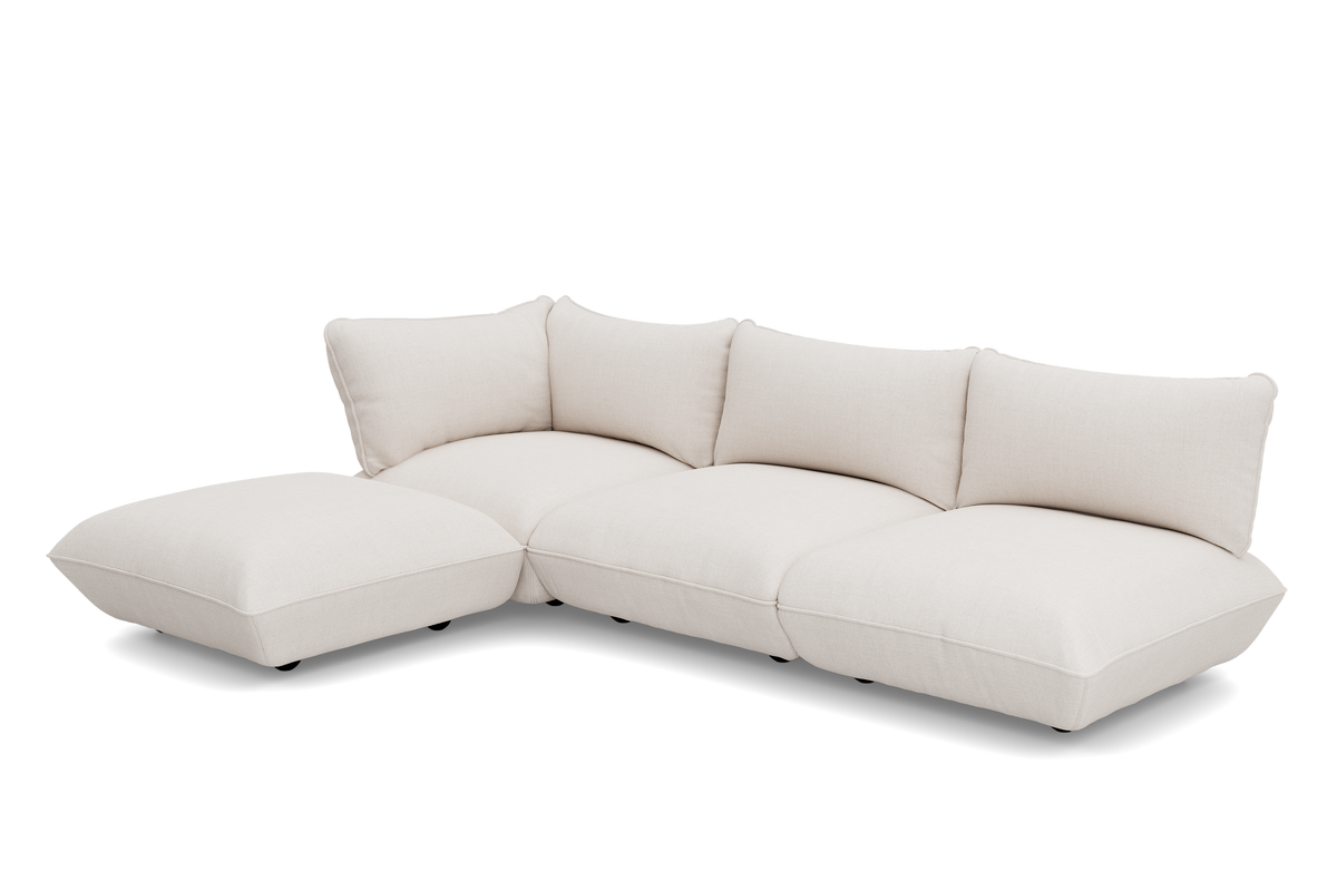 Fatboy Sumo corner-sofa Bouclé Creme – produktvinkel 2