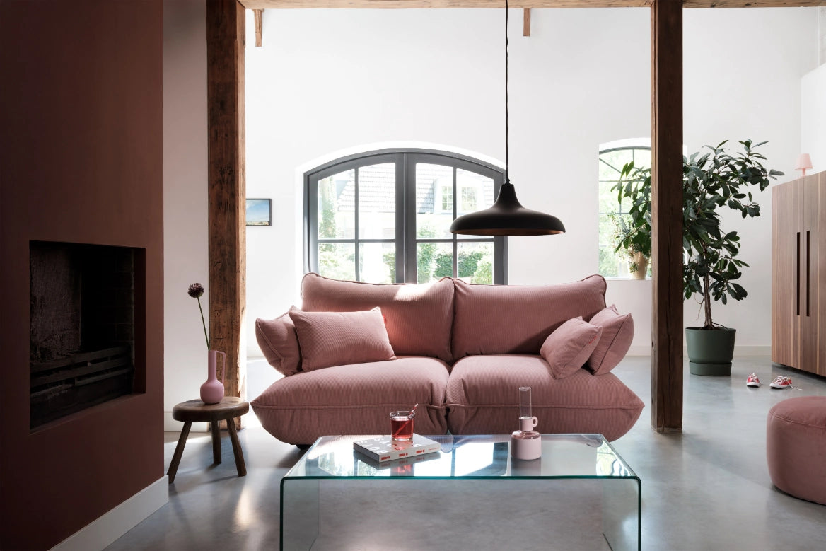 Fatboy Sumo i cord soft pink – miljøbilde 1