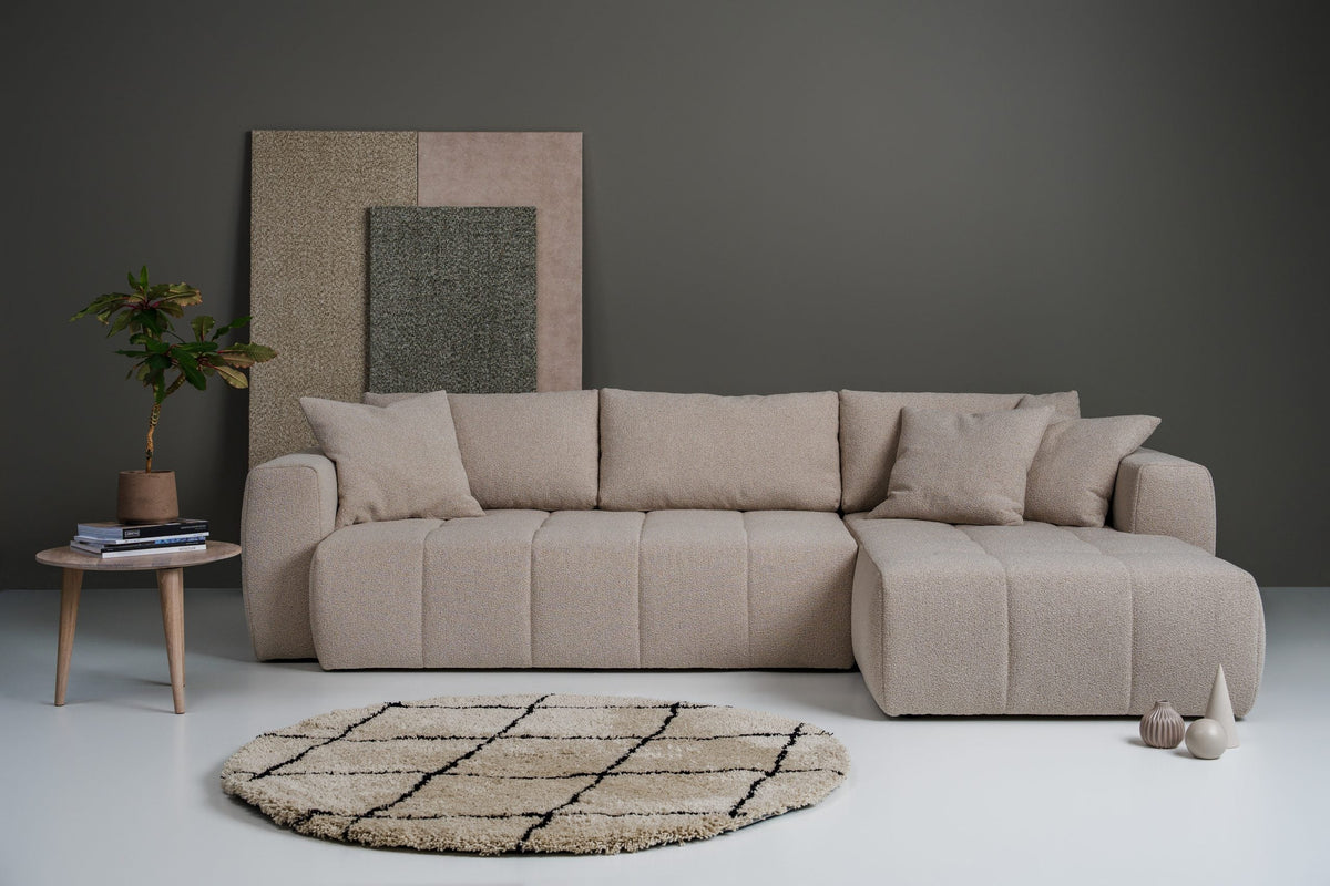 Stor sjeselongsofa for sosiale rom
