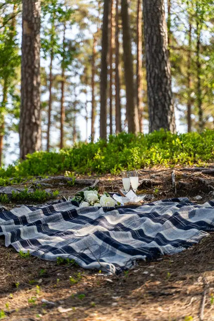 Halvor Bakke William Picnic Teppe 140x170 Blå Bedtime.no Halvor Bakke.