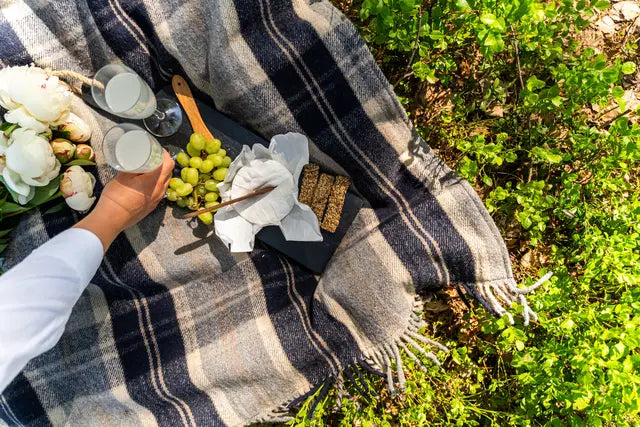 Halvor Bakke William Picnic Teppe 140x170 Blå