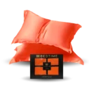 Bedtime Collection silke sengesett korall oransje