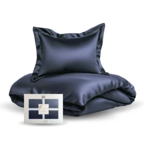 Mørk blå bambus sengesett Bedtime Collection
