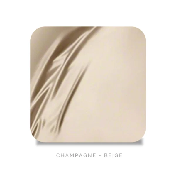 Bedtime Collection silke laken swatch champagne - beige