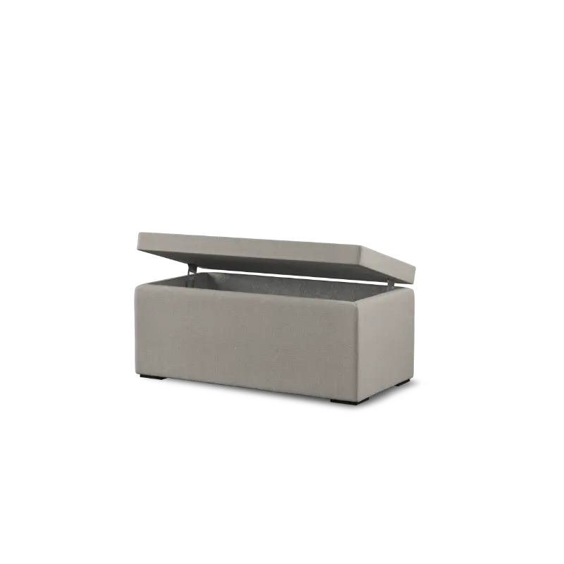 Ottoman med oppbevaring fra Hilding - Eco Beige - seng og