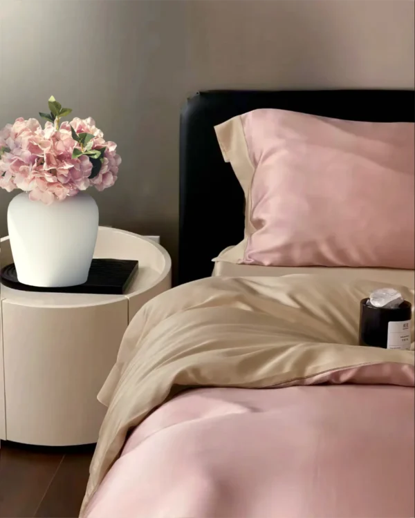 Bambus sengesett rosa beige duo milj Bedtime Collection