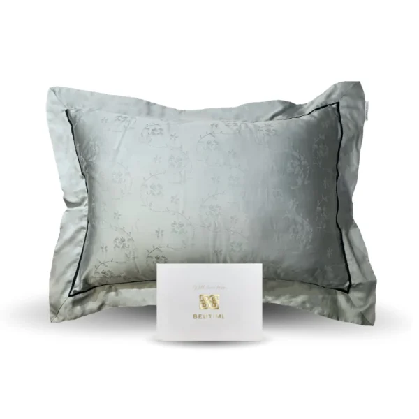 Salvie grønt jacquard eukalyptus putetrekk Bedtime Collection 1