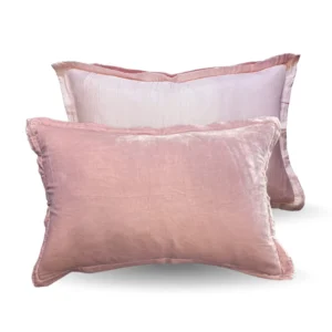 Bedtime Collection silke velour putetrekk 40x60cm Blush Pink