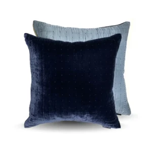 Bedtime Collecton Silkevelour putetrekk Oxford Blue 60x60 cm -F1